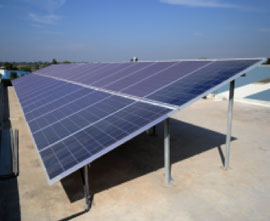 Solar power generation and rainwater harvesting