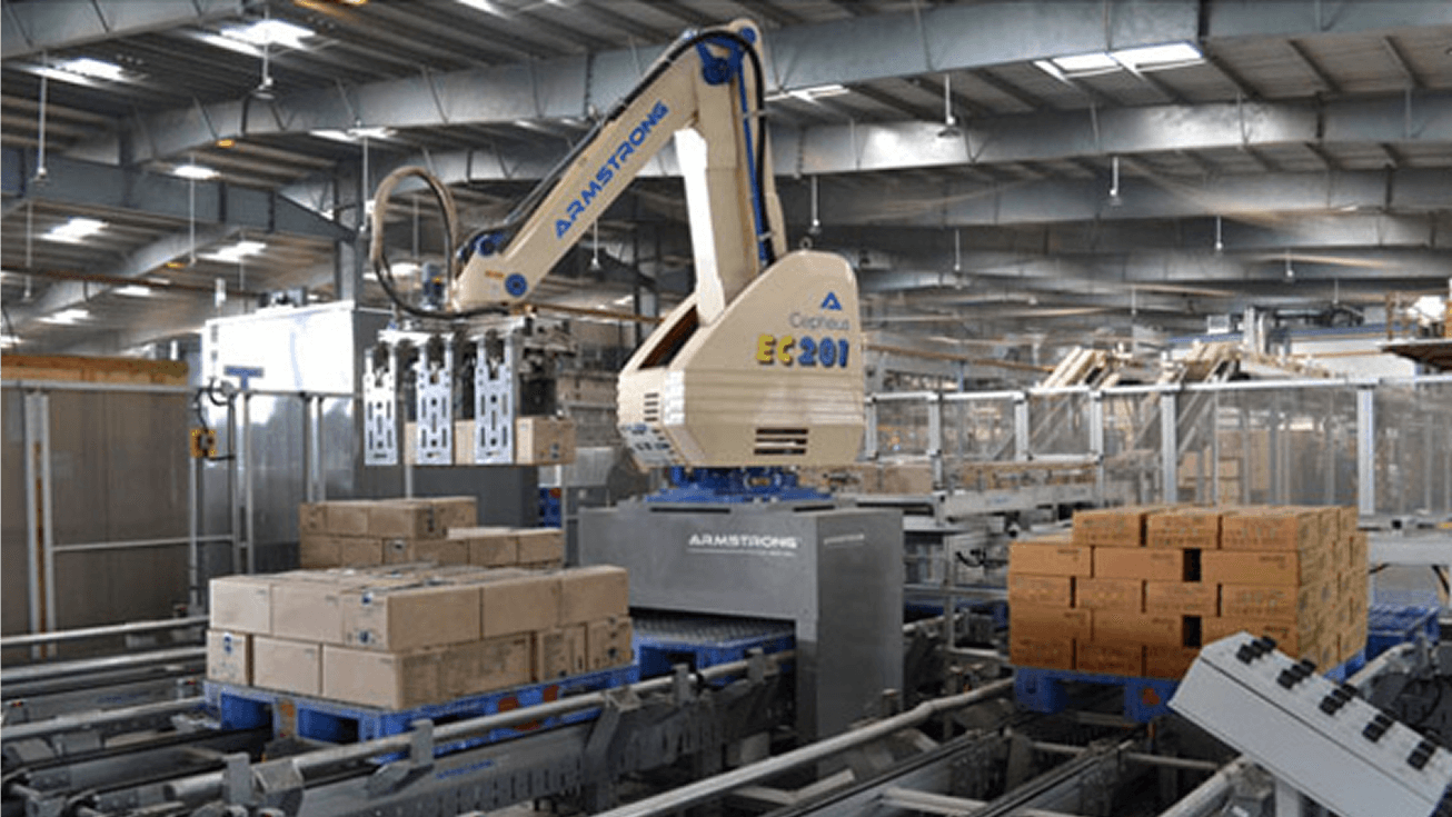 Multiply profits & throughputs through Robotic Palletiser – A stepping stone to Lights-off!